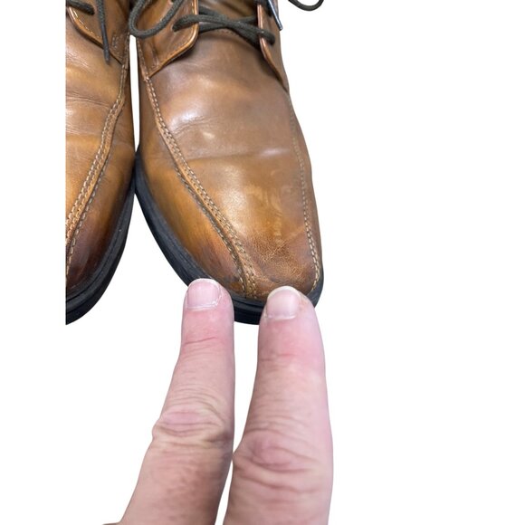 Clarks mens brown leather dress oxfords sz 9.5W SKU 9770 - Picture 16 of 16